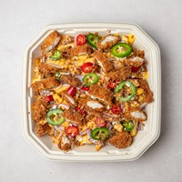 Crispy chicken loaded Fries