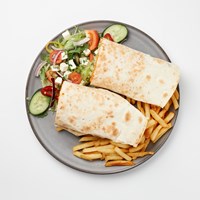 Kebab rulla & Loaded Fries